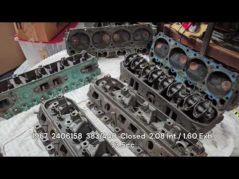 Mopar Big Block B and RB Heads Differences Explained 361, 383, 413, 426 Wedge, 426 Hemi and 440.