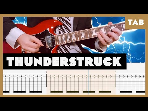 AC/DC - Thunderstruck - Guitar Tab | Lesson | Cover | Tutorial
