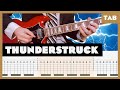 AC DC Thunderstruck Guitar Tab Lesson Cover Tutorial