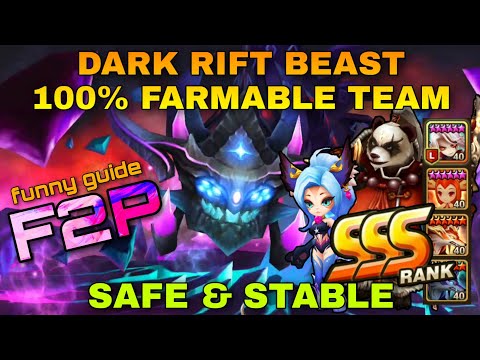 DARK RIFT BEAST BEGINNER SSS TEAM SUMMONERS WAR / SW