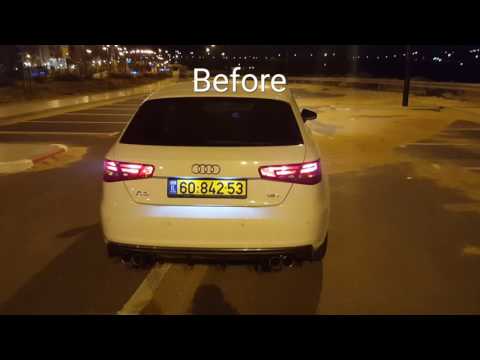 Audi A3 8v 1.8T Resonator delete Before&After