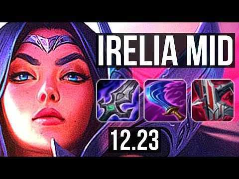 IRELIA vs AHRI (MID) | 8/0/1, 6 solo kills, 600+ games, Legendary | EUW Diamond | 12.23