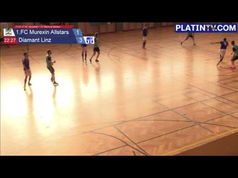 21.01.17 Wr. Neustadt 1. FC Murexin Allstars - FC Diamant Linz - Highlight  (1. Halbzeit / 22:35) am
