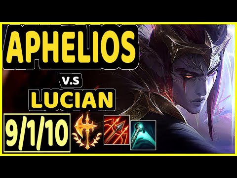 DISAVE (APHELIOS) vs LUCIAN - 9/1/10 KDA BOTTOM ADC CHALLENGER GAMEPLAY - BR