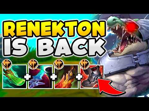 SRO RENEKTON IS BACK BABY! TOP LANE MENACE RETURNS TO HIS MAIN!