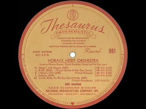 1941 Horace Heidt (ET) - B-I-Bi (Donna & her Don Juans, vocal)