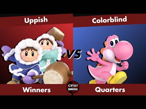 NO CAPS #44 - Uppish (Ice Climbers) vs Colorblind (Yoshi) Winners Quarters Super Smash Bros Ultimate