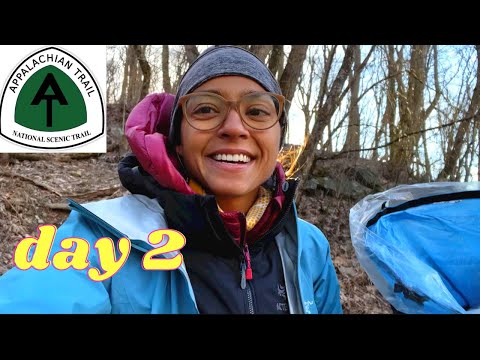 So cold✨Over blood mtn into Neels Gap ✨ Appalachian Trail day 2