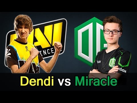 Miracle  vs Dendi Mid lane   Dota 2 Highlights   DreamLeague S5 Final   Spectre vs Mirana 9K MMR