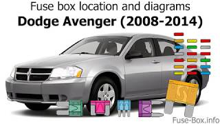 Fuse box location and diagrams: Dodge Avenger (2008-2014)