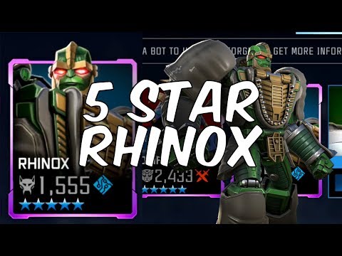 5 Star Rhinox Rank Up! New 5 Star Bot! - Transformers: Forged To Fight