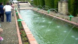El agua en el Alcazar de C&oacute;rdoba