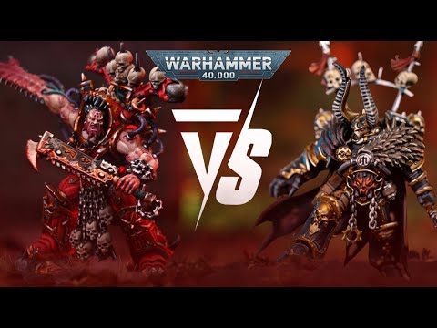 World Eaters Vs Chaos Space Marines: 2000pts Warhammer 40K Battle Report