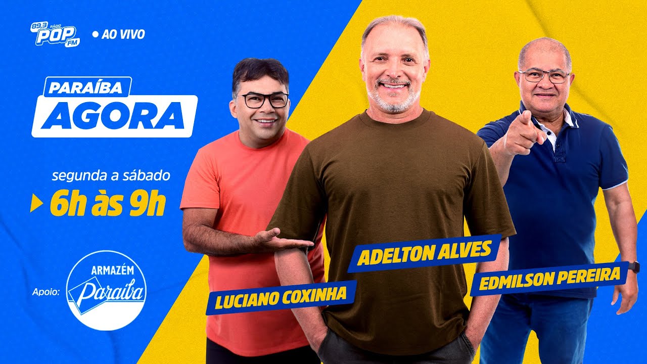 PARAÍBA AGORA - 22 NOVEMBRO 2024 - ZAP PARA ÁUDIOS: 83 98110 5750 / ENVIAR VÍDEOS : 83 98672 4367