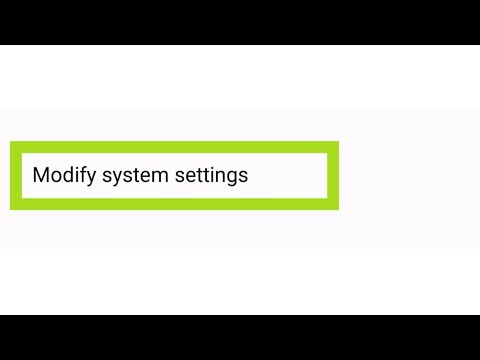 Vivo Modify System Settings Permission