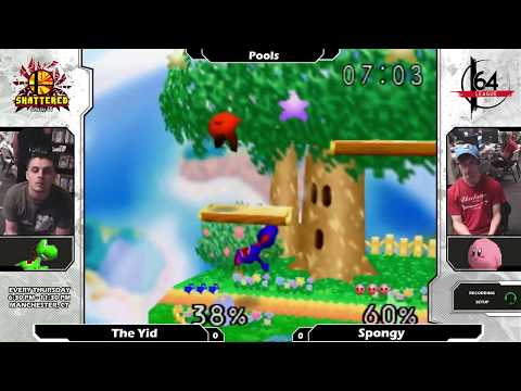 Smash 64: The Yid (Yoshi) V Spongy (Kirby) - Shattered 112 Tournament SSB64
