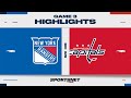 NHL Game 3 Highlights | Rangers vs. Capitals - April 26, 2024