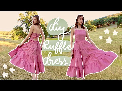 DIY Tiered Ruffle Dress | Step by Step Sundress...