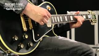 Video thumbnail for Gibson Custom Robby Krieger 1954 Les Paul Custom Electric Guitar by Musician's Friend