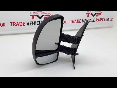 Fits Fiat Ducato 1999-2006 Door Wing Mirror Manual Black Long Arm Passenger Side video