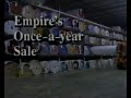 Empire Carpet Once A Year Sale 1991 USA