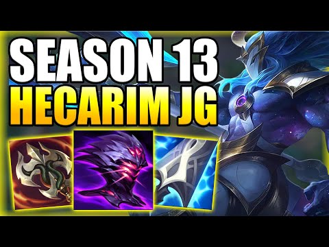 HECARIM JUNGLE IS COMPLETELY BROKEN WITH THIS NEW BUILD! - Best Build/Runes Guide League of Legends