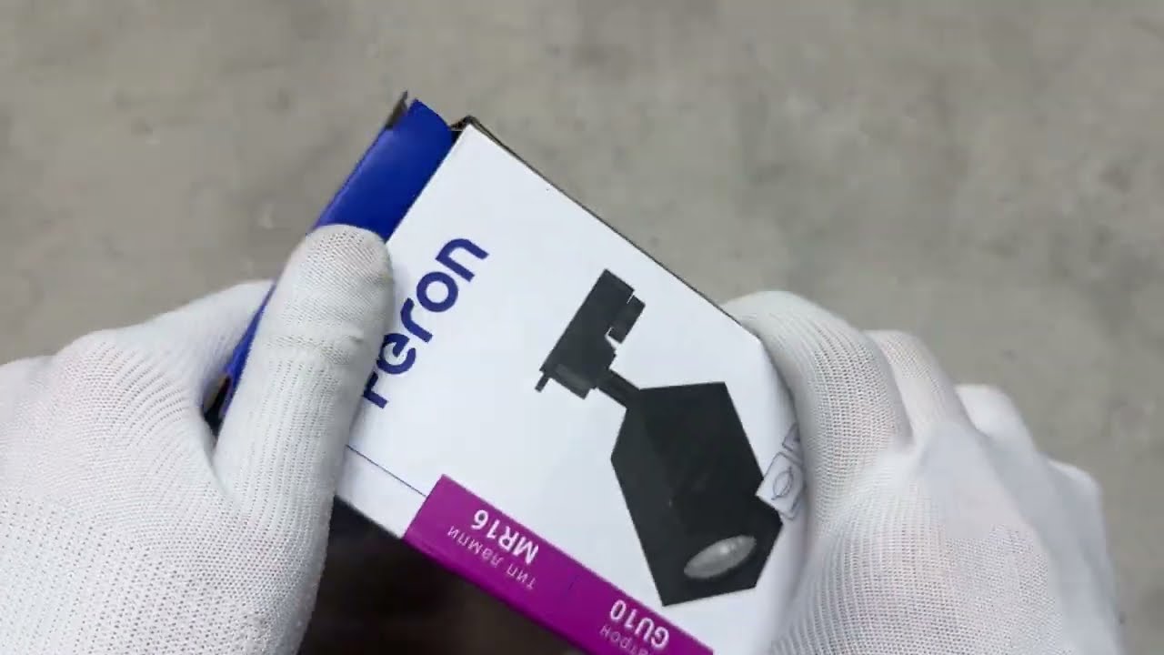 Трековый светодиодный светильник FERON ML337 MR16 GU10 черный 40138