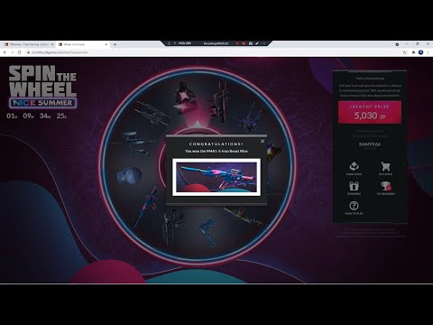 Crossfire NA: Winning the M4A1-S-Iron-Beast Nice from SPIN The WHEEL  and Spins crates from Reward