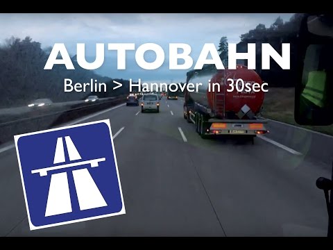 Time-Lapse  German Autobahn. Berlin to Hannover