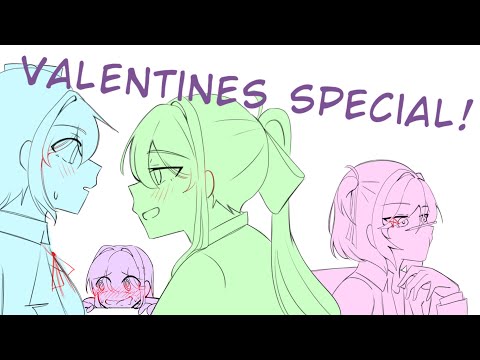 Valentines in the literature club // Short animatic
