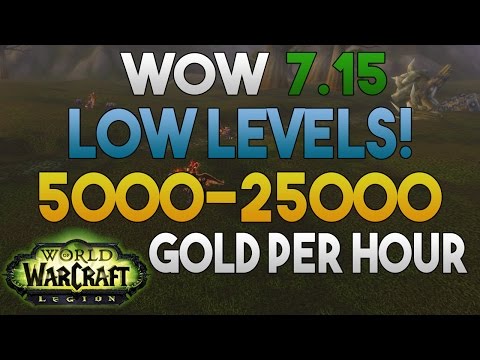 WoW Legion - Low Level - Gold Farming: 5000 - 25000 Gold Per Hour - Crimson Whelplings