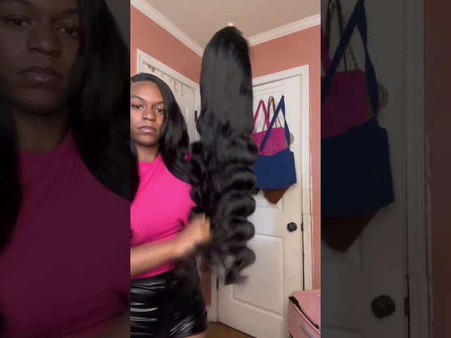 Vídeo relacionado con Body Wave Humano Peluca de pelo humano con flequillo para mujeres Wear And Go Glueless Wig Negro 150% densidad 18 pulgadas