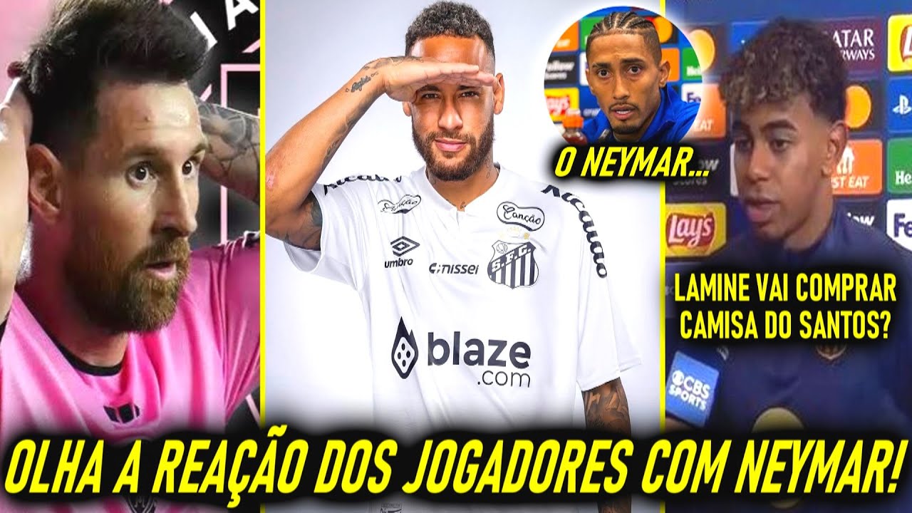 FUTEBOL em CHOQUE! - A REAÇÃO dos JOGADORES com NEYMAR JR no SANTOS! - OLHA QUE ELES FALARAM!