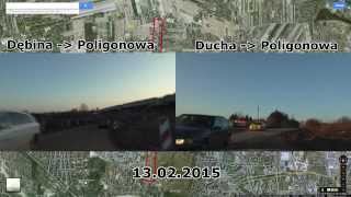 preview picture of video 'Ostatnie chwile starej ulicy Poligonowej Lublin 13.02.2015'