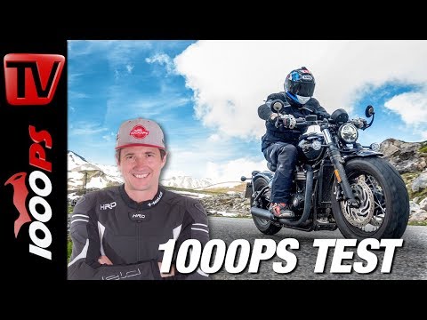 Triumph Bonneville Bobber Black Test - Wie viel Alpen verträgt sie? - Alpenmasters - Teil 2 von 18