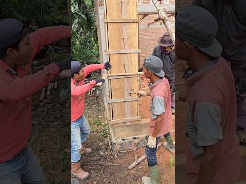 perfect trick in installing cast column pillars..