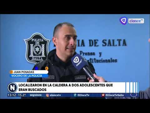 UBICARON A DOS ADOLESCENTES PERDIDOS EN LA CALDERA