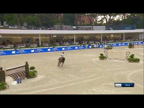 Winning jump off round in the LGCT Grand Prix of Rome - Malin Baryard-Johnsson and H&M Indiana