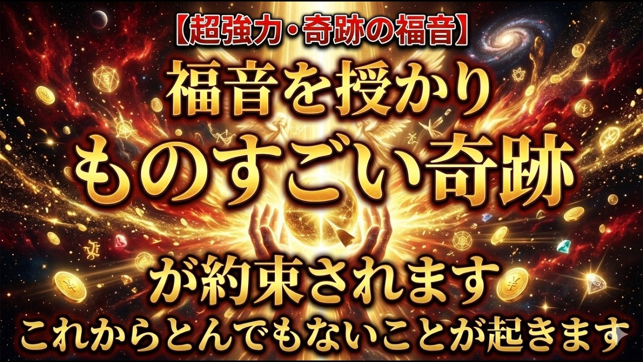 福音を授かりこれからものすごい奇跡が怒ることが約束されます