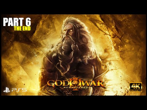 God of War 3 REMASTERED PS5 gameplay walkthrough PART 6 THE END [4k 60fps] - no commentary