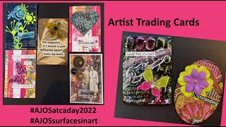 Metal Wallpaper and Cereal Box ATCs #ajosatcaday2022