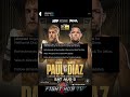 BREAKING! JAKE PAUL VS NATE DIAZ OFFICIAL!