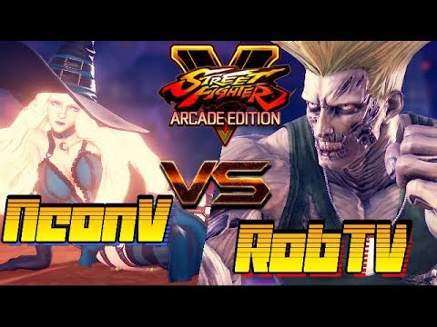 SFV/SF5 AE ☆ NeonV (Kolin)  VS  RobTV (Guile) Street fighter V Arcade edition