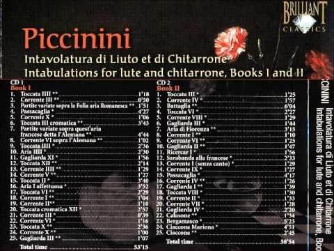 Alessandro Piccinini - Intavolatura di Liuto et Chitarrone, Books  I & II