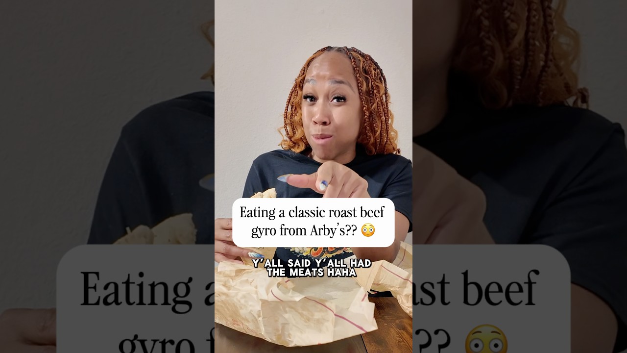 Let’s try the classic roast beef gyro from Arby’s ￼#arbys #gyro #foodie #foodreview