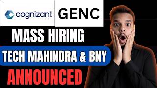 Finally Mass Hiring Announced | Cognizant genC, Tech Mahindra , Cyntexa | off Campus Job Drives