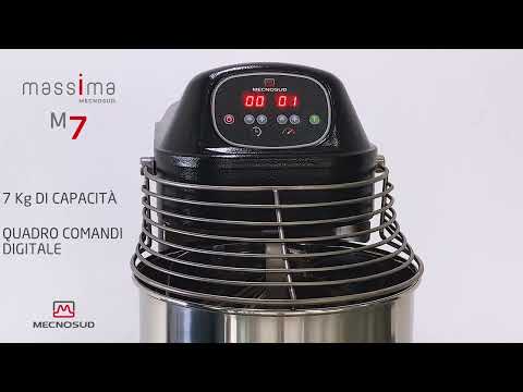 video 1, Pétrin à spirale 10L - 7 kg de Pâte Massima