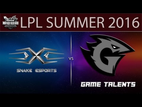 [LoL Highlights] SS vs GT Game 1 | LPL Summer 2016 (26.05.2016) - Snake eSports vs Game Talents