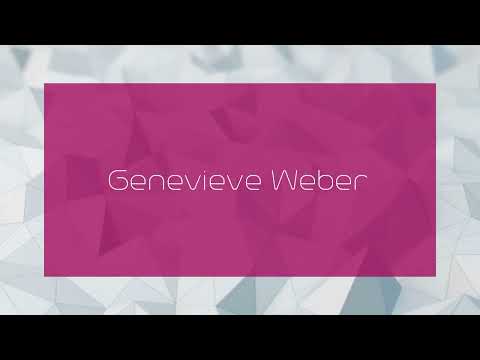Genevieve Weber - appearance