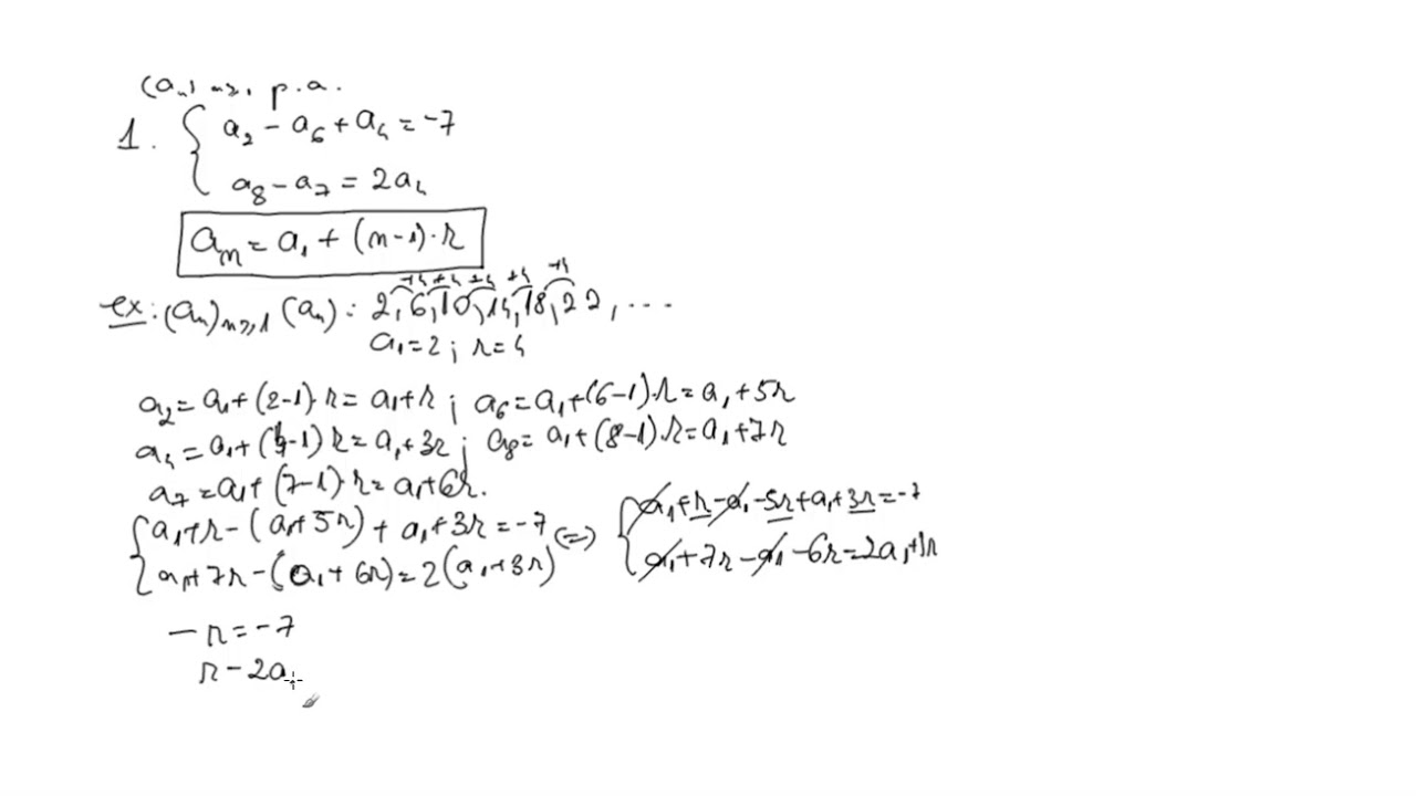 Watch Sa Se Determine Primul Termen Si Ratia Progresiei Aritmetice Now Aflarea primului termen si a ratiei unei progresii aritmetice